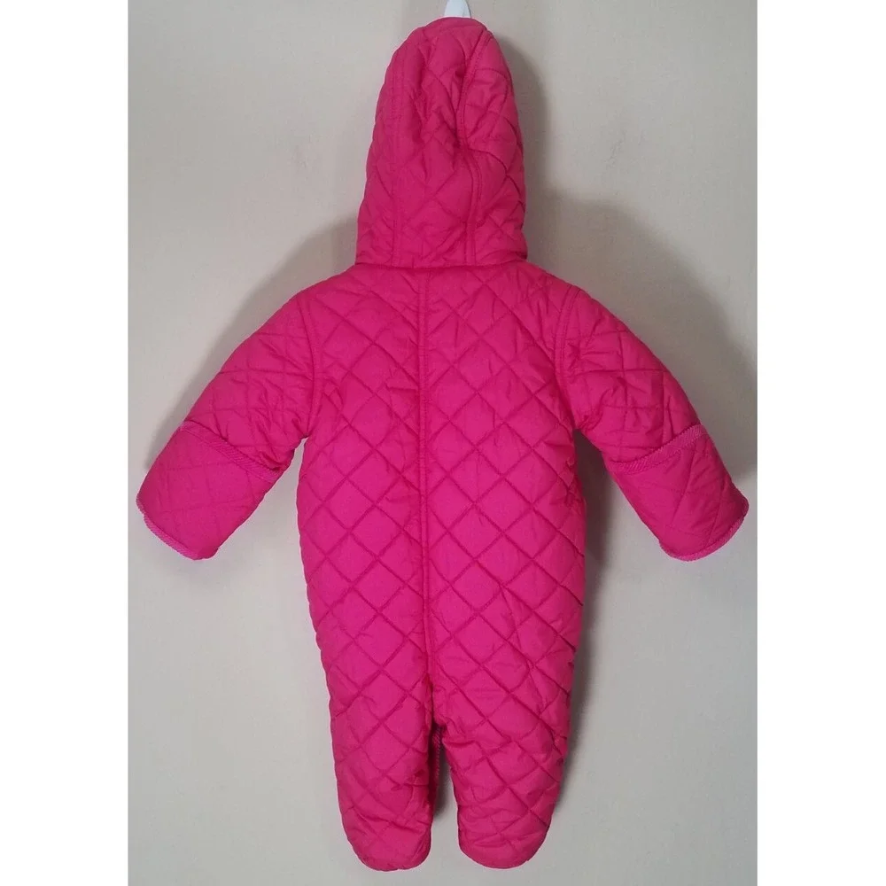 Ralph Lauren Bunting Quilted Insulated Hooded One-piece‎ Snowsuit sz 3M Flaw